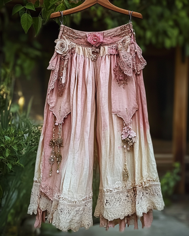 Summer Holiday Lace Handmade pants 8dbf