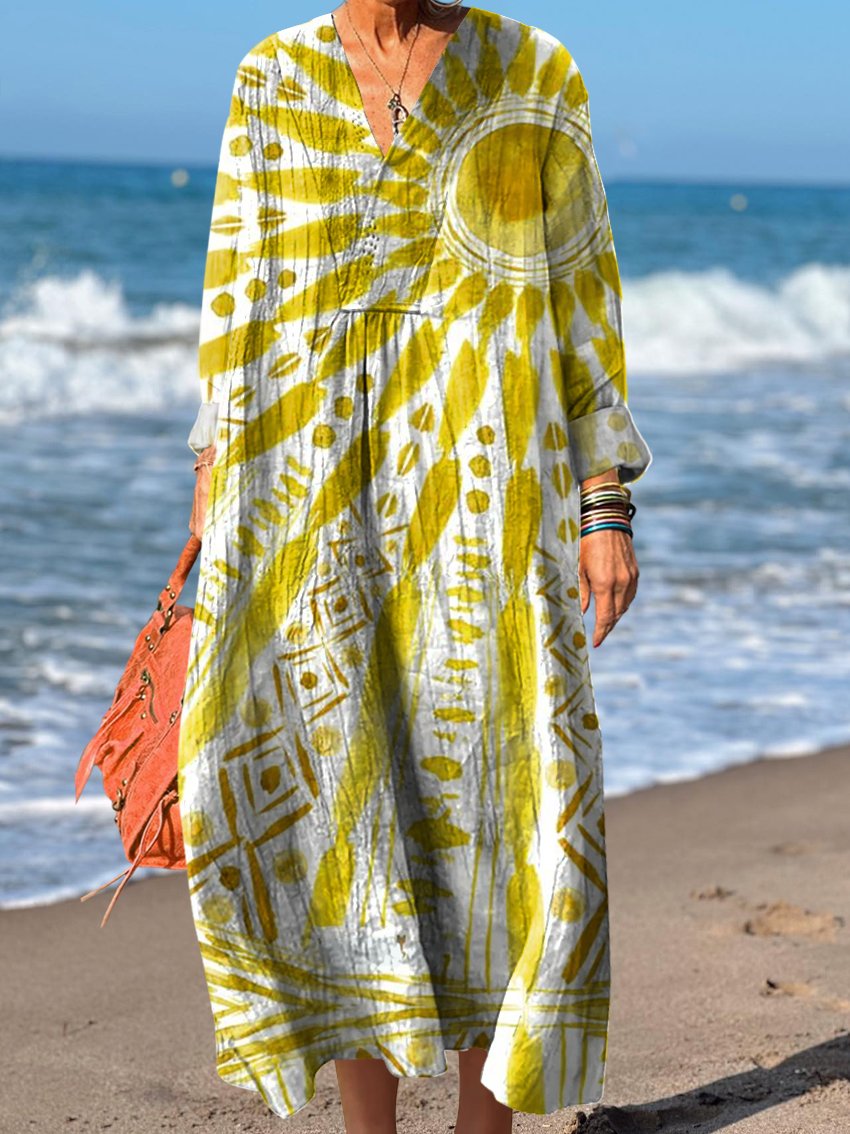 Women's Mandala Art Print Dress