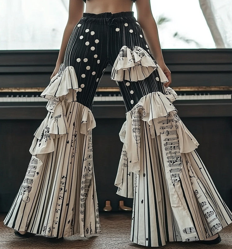 Summer Holiday Lace Hand-Embroidered Patchwork Pants 4de6