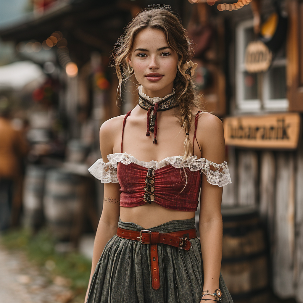 Women's Retro Western Style Short Top Camisole