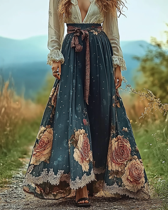 Vintage Loose Casual Skirts 226a