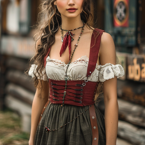 Women's Retro Western Style Short Top Camisole