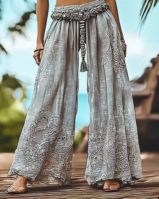Vintage Loose Casual Lace Pants 8103