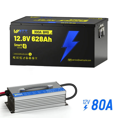 【🏅Prime Day Early Access】12V 628Ah Ultra Lithium Battery with Bluetooth
