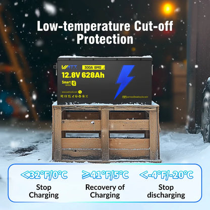 【🏅Prime Day Early Access】12V 628Ah Ultra Lithium Battery with Bluetooth