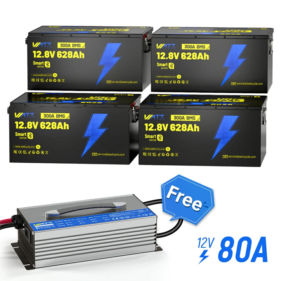 【🏅Prime Day Early Access】12V 628Ah Ultra Lithium Battery with Bluetooth