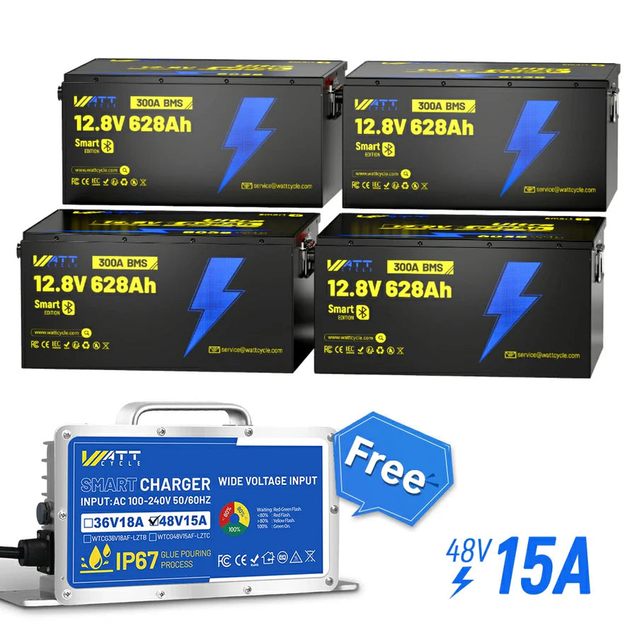 【🏅Prime Day Early Access】12V 628Ah Ultra Lithium Battery with Bluetooth