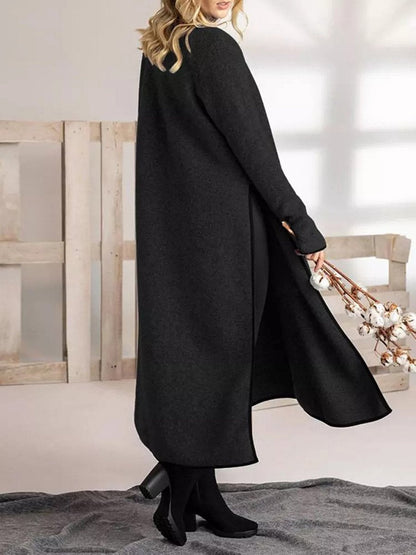 Women's Autumn Padded Long Knit Dress
